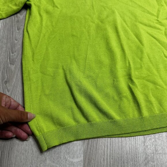 Design Options Philip Jane Gordon Sweater Medium Floral Collar Short Sleeve - Picture 5 of 10